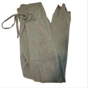 》❤️Ribbed Sage Green Sweats Joggers Drawstring Elastic Waist Size 14 Kids Junior